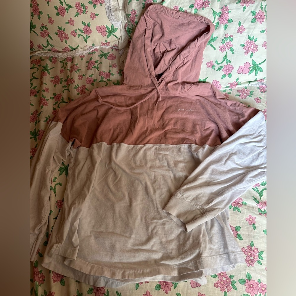 PINK Long-sleeve with Hoodie